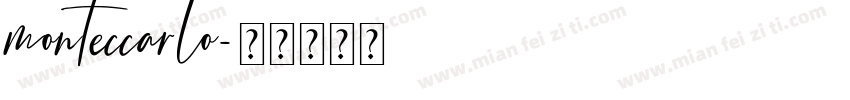 monteccarlo字体转换
