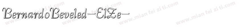 BernardoBeveled-ElZe字体转换