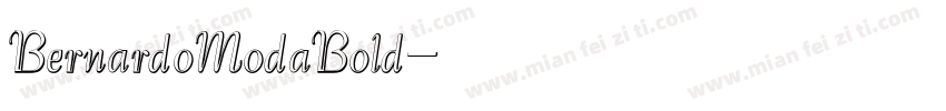 BernardoModaBold字体转换