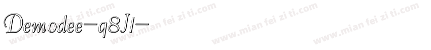 Demodee-q8J1字体转换