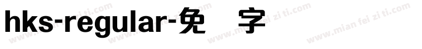 hks-regular字体转换