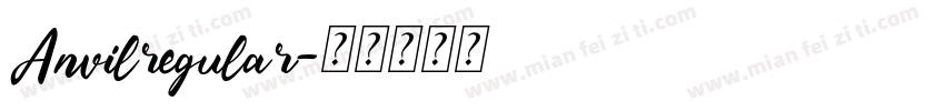 Anvilregular字体转换