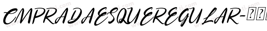CMPRADAESQUEREGULAR字体转换