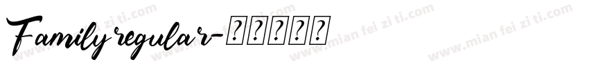 Familyregular字体转换