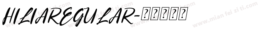 HILIAREGULAR字体转换