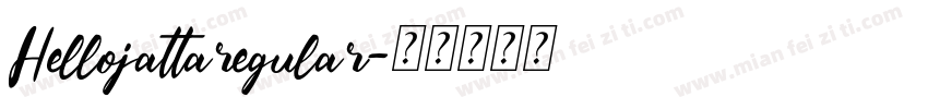 Hellojattaregular字体转换