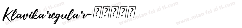 Klavikaregular字体转换