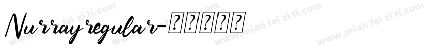 Nurrayregular字体转换