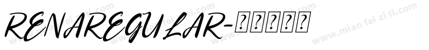 RENAREGULAR字体转换