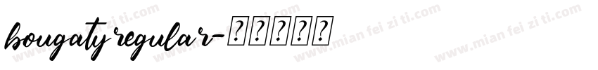 bougatyregular字体转换
