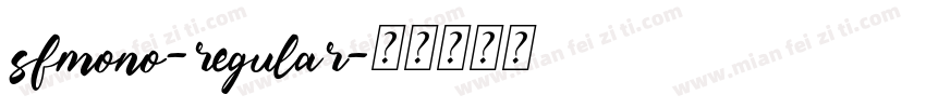 sfmono-regular字体转换