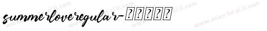 summerloveregular字体转换