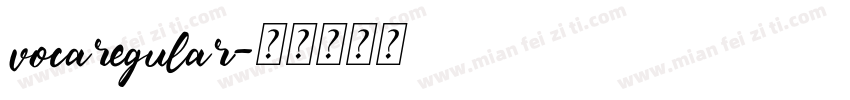 vocaregular字体转换