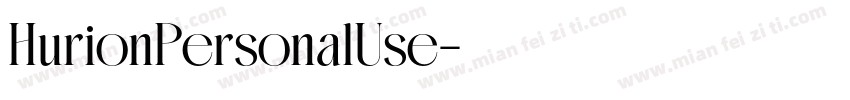 HurionPersonalUse字体转换