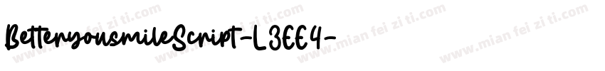 BetteryousmileScript-L3EE4字体转换