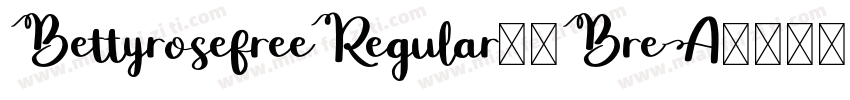 BettyrosefreeRegular-7BreA字体转换