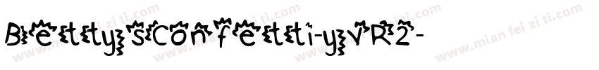 BettysConfetti-yVR2字体转换