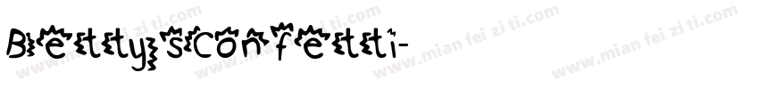 BettysConfetti字体转换