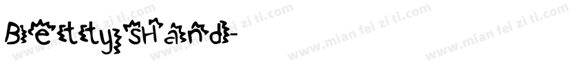 BettysHand字体转换