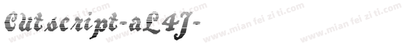 Cutscript-aL4J字体转换
