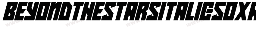 BeyondTheStarsItalic-5oXa字体转换