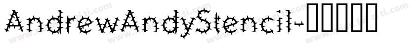 AndrewAndyStencil字体转换