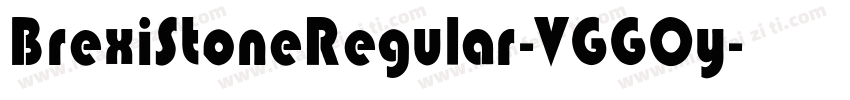 BrexiStoneRegular-VGGOy字体转换