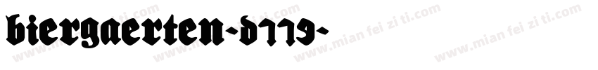 Biergaerten-D779字体转换