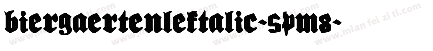 BiergaertenLeftalic-5pM8字体转换