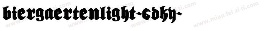BiergaertenLight-6DKY字体转换