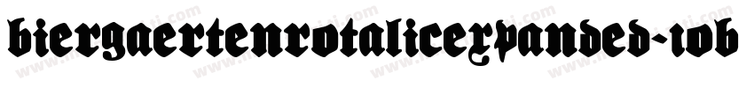 BiergaertenRotalicExpanded-1OB2字体转换