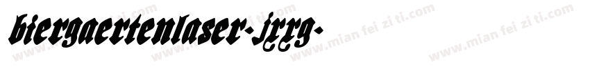 BiergaertenLaser-jXXG字体转换