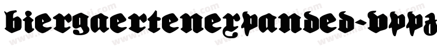 BiergaertenExpanded-VppZ字体转换