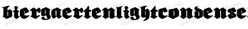 BiergaertenLightCondensed-ylMY字体转换
