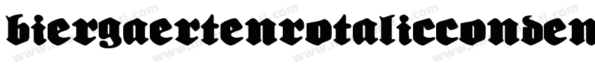 BiergaertenRotalicCondensed-n0pg字体转换