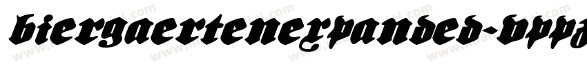 BiergaertenExpanded-VppZ字体转换