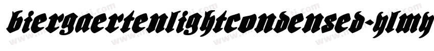 BiergaertenLightCondensed-ylMY字体转换