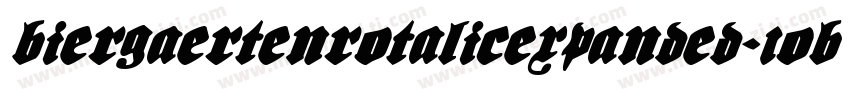 BiergaertenRotalicExpanded-1OB2字体转换