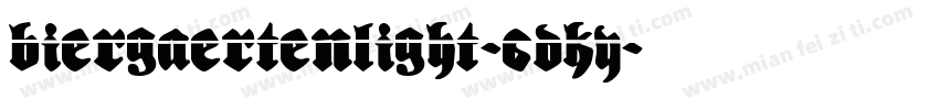 BiergaertenLight-6DKY字体转换