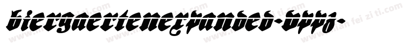 BiergaertenExpanded-VppZ字体转换