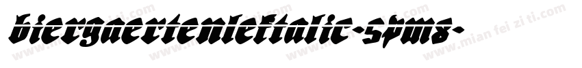 BiergaertenLeftalic-5pM8字体转换
