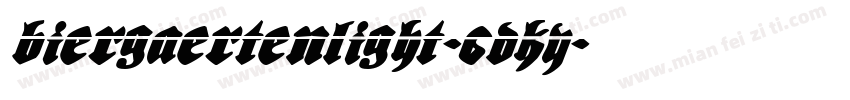 BiergaertenLight-6DKY字体转换