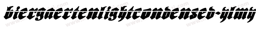 BiergaertenLightCondensed-ylMY字体转换