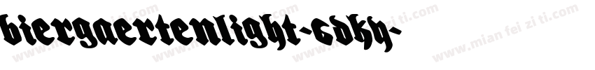 BiergaertenLight-6DKY字体转换