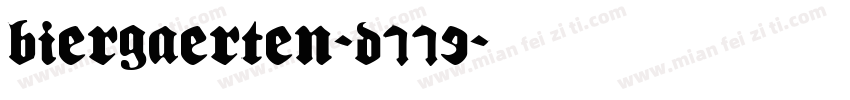 Biergaerten-D779字体转换