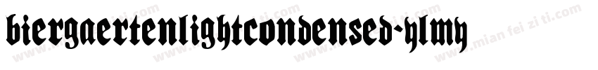 BiergaertenLightCondensed-ylMY字体转换