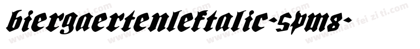 BiergaertenLeftalic-5pM8字体转换