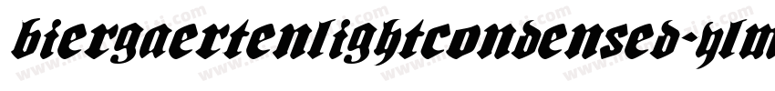 BiergaertenLightCondensed-ylMY字体转换