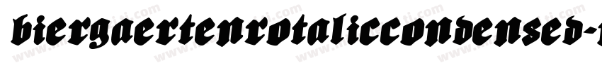 BiergaertenRotalicCondensed-n0pg字体转换
