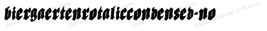BiergaertenRotalicCondensed-n0pg字体转换